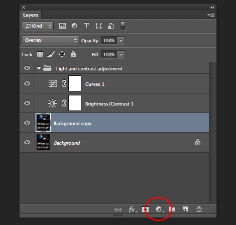 Attach Adjustment Layer To Layer